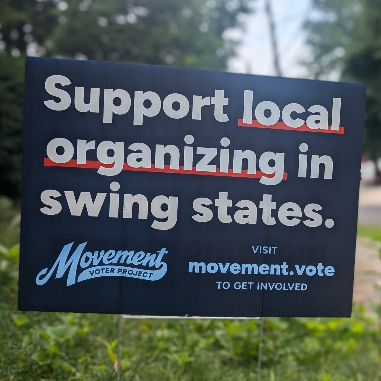Organizing Yard Sign