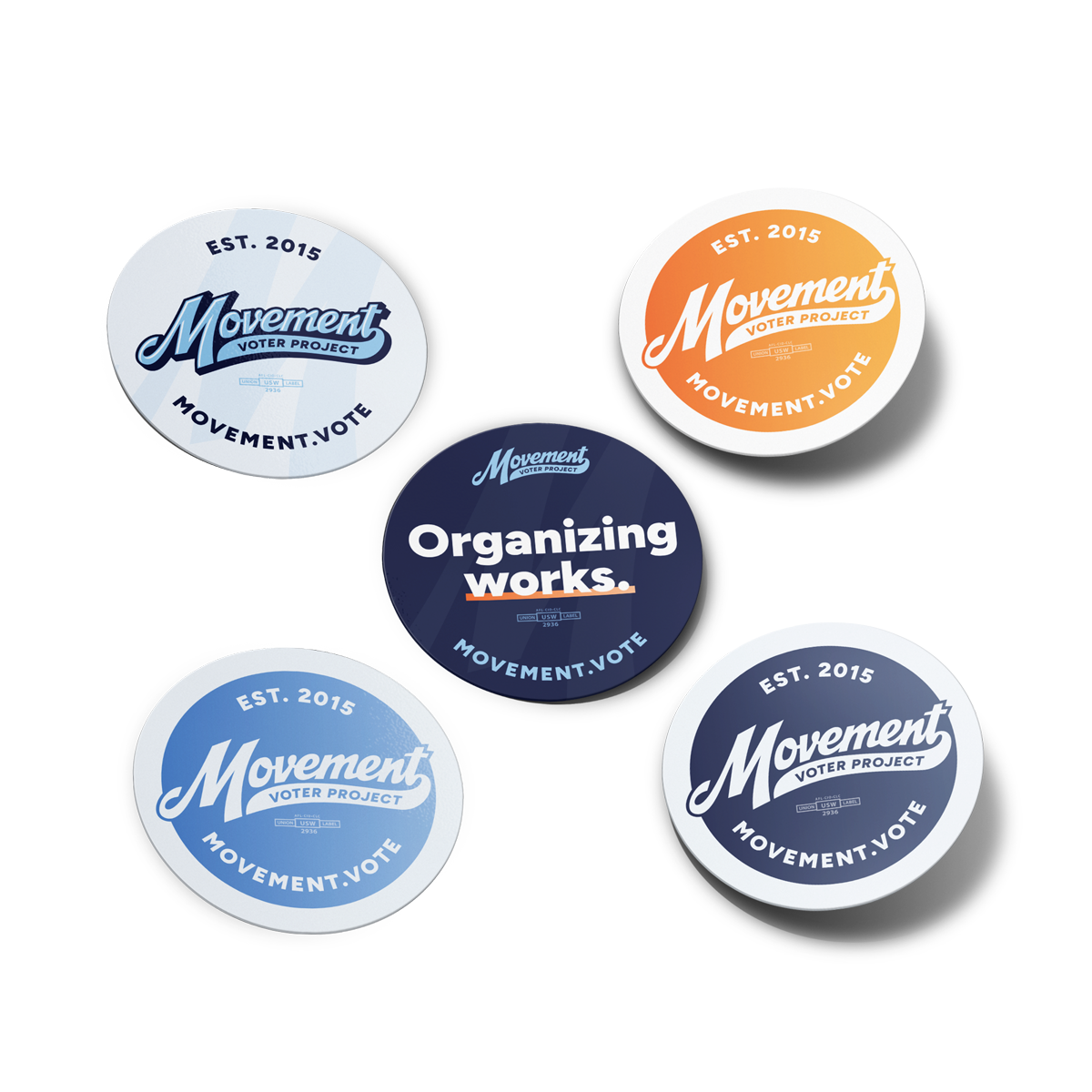 Circle Decal Sticker Pack – Store | Movement Voter PAC