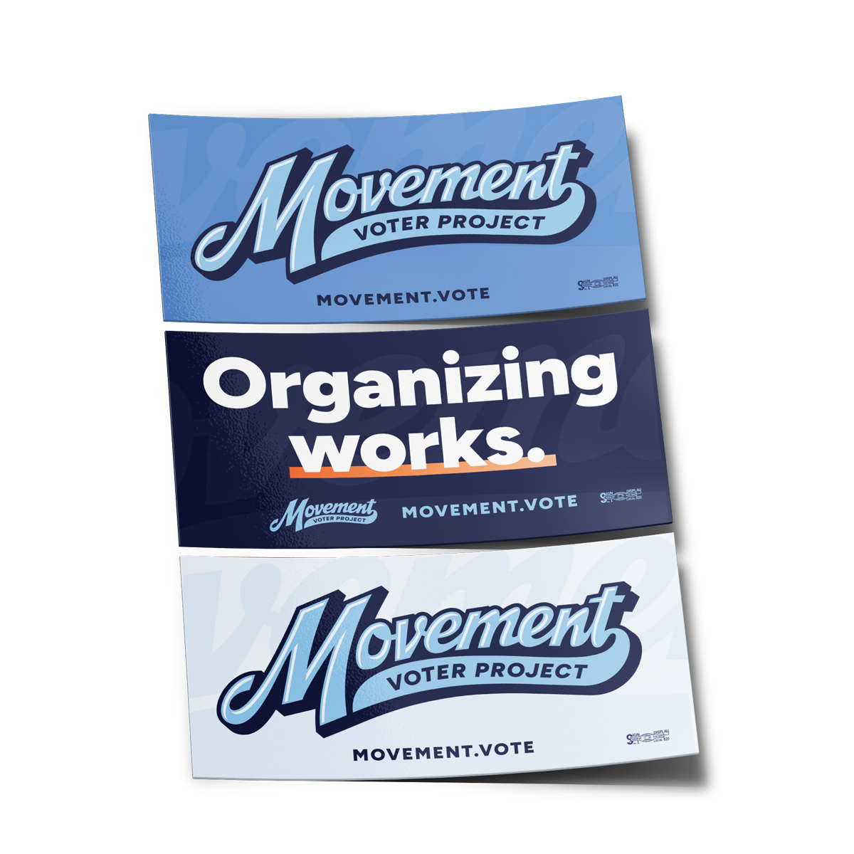 image of Organizing Works Bumper Sticker Pack from Store | Movement Voter Project