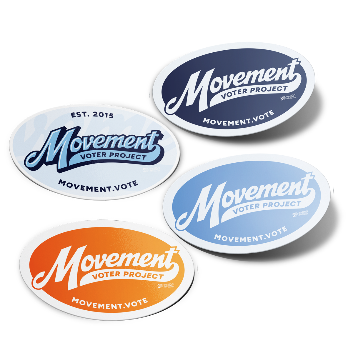image of Oval Bumper Sticker Pack from Store | Movement Voter Project